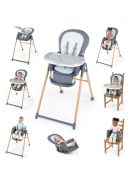 INGENUITY Etetőszék Deluxe 7in1 Proper Positioner™ 0hó+ 23 kg-ig - Chambray