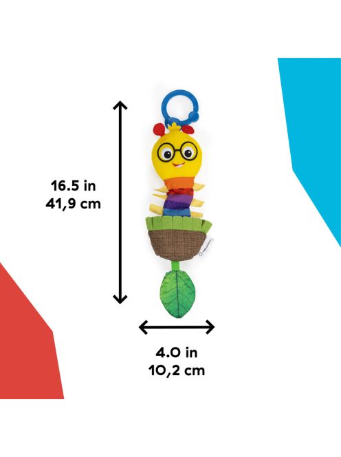 BABY EINSTEIN Játék csörgővel C-karikán u Cal-a-Puller™ 0hó+