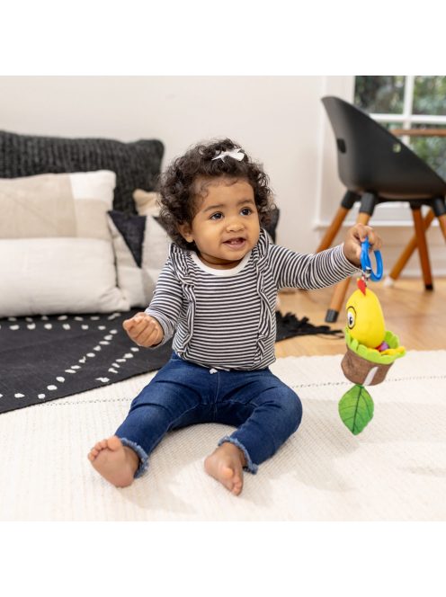 BABY EINSTEIN Játék csörgővel C-karikán u Cal-a-Puller™ 0hó+