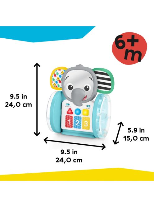 BABY EINSTEIN Zenélő interaktív játék Chase & Tap Earl™ 6hó+