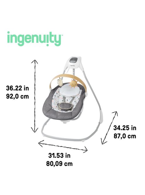 INGENUITY Parker™ zenélő hintaszék 0 hónapos kortól, 9 kg-ig