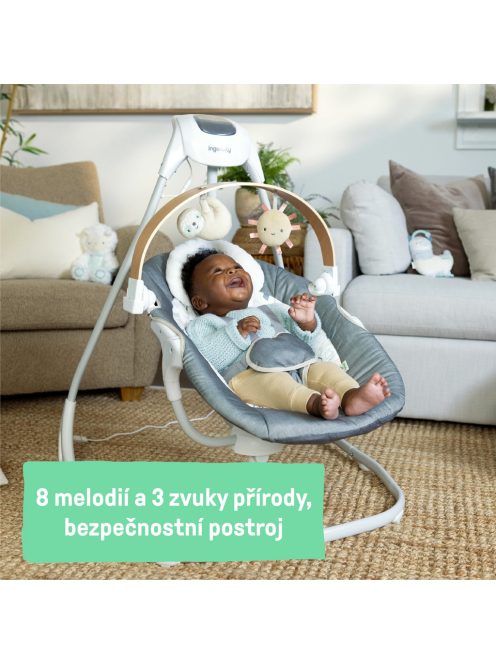INGENUITY Parker™ zenélő hintaszék 0 hónapos kortól, 9 kg-ig