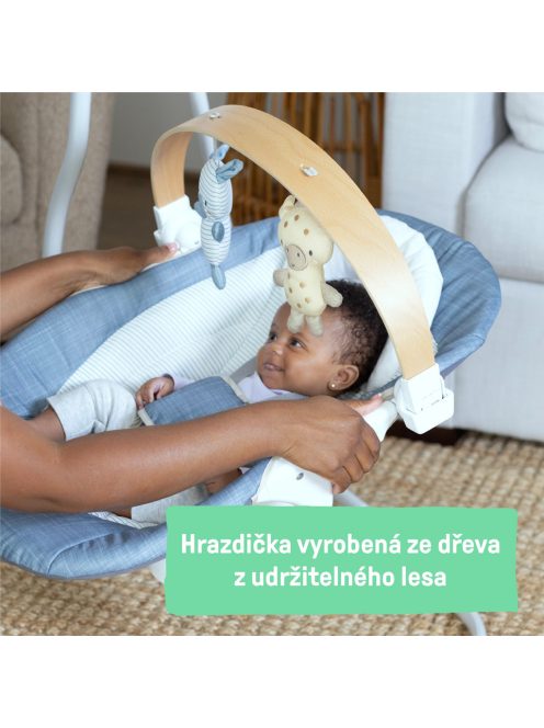 INGENUITY Hintázó zenélő 0m+, 9 kg-ig - Chambray 
