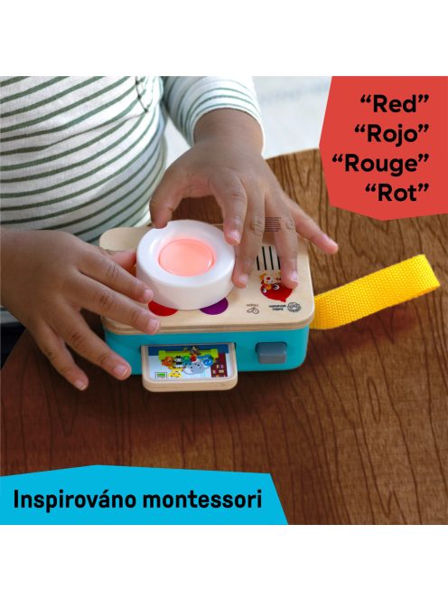 BABY EINSTEIN Interaktív játék hanggal fényképezőgép HAPE 6hó+
