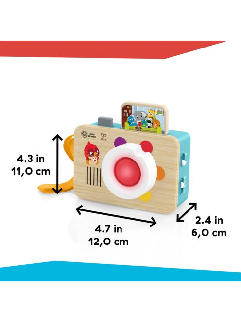 BABY EINSTEIN Interaktív játék hanggal fényképezőgép HAPE 6hó+
