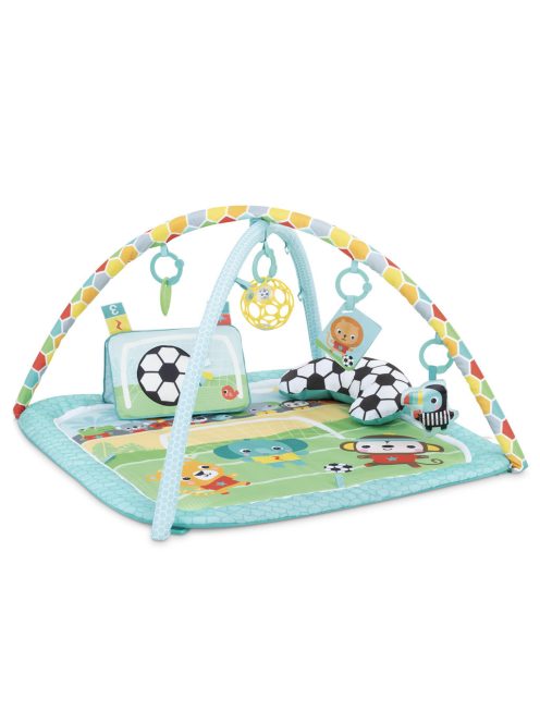 BRIGHT STARTS Játszószőnyeg játékhíddal és aktivitással Oball Gyp & Kick™ 0hó+