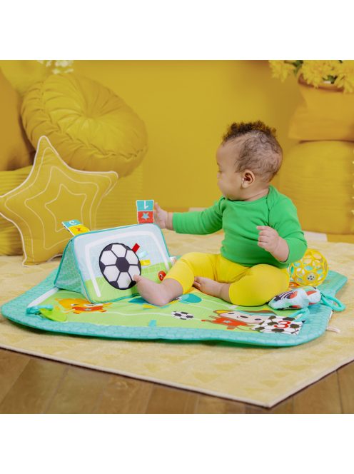 BRIGHT STARTS Játszószőnyeg játékhíddal és aktivitással Oball Gyp & Kick™ 0hó+