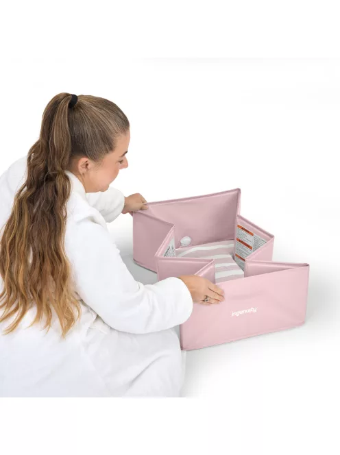 INGENUITY Tuckaway összecsukható utazótálca rózsaszín12hó+
