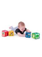 Baby Einstein Textil játék kockák ábécé Alpha Stacks™ 4db, 3hó+