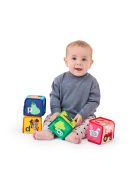 Baby Einstein Textil játék kockák ábécé Alpha Stacks™ 4db, 3hó+