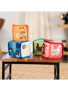 Baby Einstein Textil játék kockák ábécé Alpha Stacks™ 4db, 3hó+