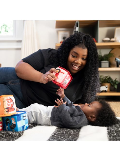 Baby Einstein Textil játék kockák ábécé Alpha Stacks™ 4db, 3hó+