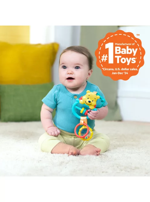 Bright Starts Játék C gyűrűn aktív Winnie the Pooh Busy Bear™ 0m+
