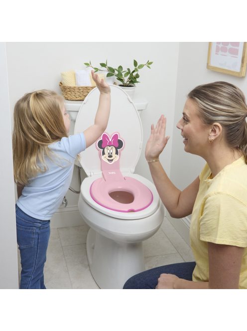 Bright Starts WC szűkítő öntapadós Flip & Sit™ MINNIE MOUSE™ 18 hónapos kortól, 23 kg-ig