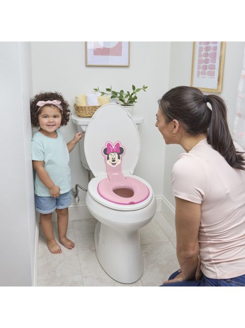Bright Starts WC szűkítő öntapadós Flip & Sit™ MINNIE MOUSE™ 18 hónapos kortól, 23 kg-ig