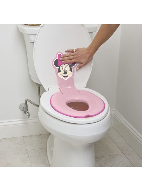 Bright Starts WC szűkítő öntapadós Flip & Sit™ MINNIE MOUSE™ 18 hónapos kortól, 23 kg-ig
