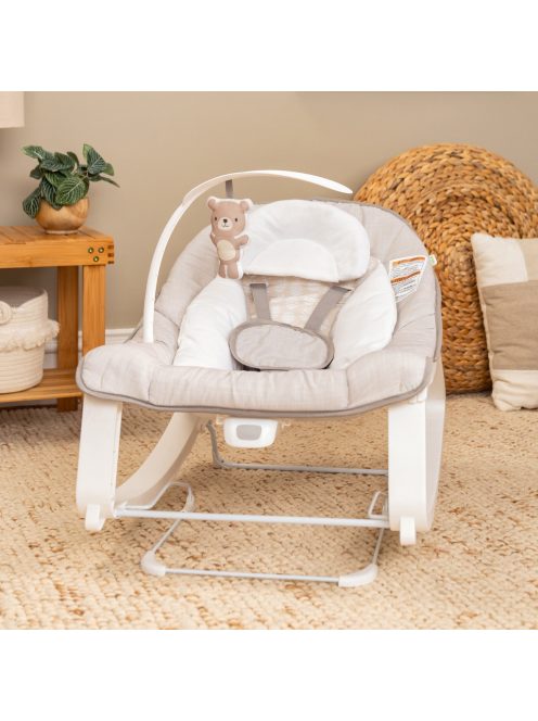 INGENUITY Keep Cozy rezgő pihenőszék 3 az 1-ben 18kg-ig - Linden