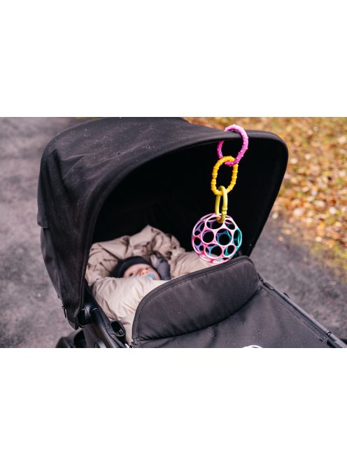 OBALL Játék Oball™ Classic 10 cm rózsaszín/lila 0hó+AQUAINT 50 ml