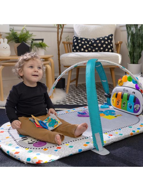 BABY EINSTEIN Kiságy járókával és zongorával 3in1 Kick & Snooze™ 0hó+