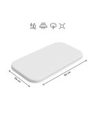 Petite&Mars Vízhatlan lepedő kiságyakhoz, Soft Dream, Mini 84x50 cm, White