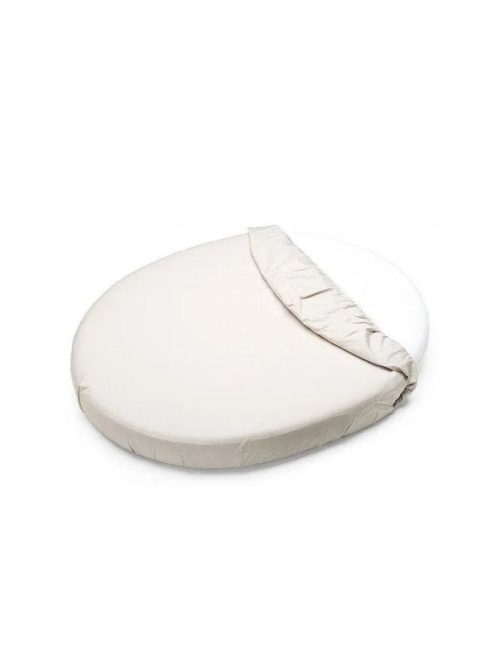 Petite&Mars Vízhatlan lepedő ovális kiságyakhoz, Soft Dream, Oval 84x50 cm, White