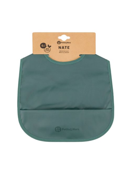 PETITE&MARS Előke PU Nate Misty Green 6hó+