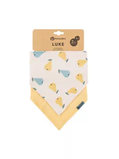   Petite&Mars Nyálkendő Luke 2 db Beige Pears&Intense 3hó+ - Ochre