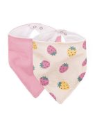 PETITE&MARS Nyálkendő Luke 2 db Beige Strawberies&Dusty Rose 3hó+