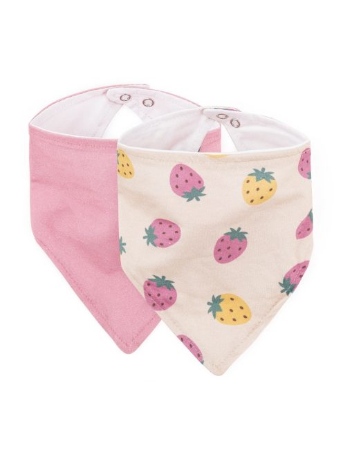 PETITE&MARS Nyálkendő Luke 2 db Beige Strawberies&Dusty Rose 3hó+