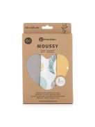 Petite&Mars Bambusz muszlin 3db-os pelenka szett, Moussy Ochre Leaves, 68 x 68 cm