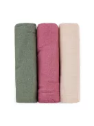 Petite&Mars Bambusz muszlin 3db-os pelenka szett Moussy Botanic Tones 68 x 68 cm