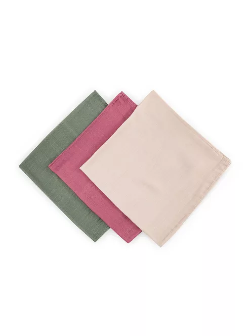 Petite&Mars Bambusz muszlin 3db-os pelenka szett Moussy Botanic Tones 68 x 68 cm