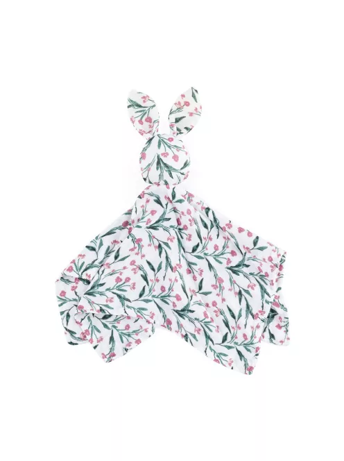 Petite&Mars Bambusz muszlin szundikendő Hugo Pink Meadow 0m+