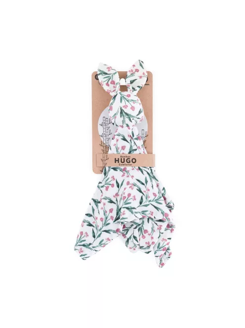 Petite&Mars Bambusz muszlin szundikendő Hugo Pink Meadow 0m+