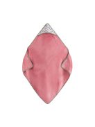 Petite&Mars Bambusz törölköző kapucnival Loulou Pink Meadow 100 x 100 cm