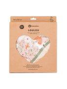 Petite&Mars Bambusz törölköző kapucnival Loulou Pink Meadow 100 x 100 cm