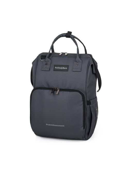 Petite&Mars Pelenkázó hátizsák babakocsihoz Jack - Catchthemoment sorozat - Ultimate Grey