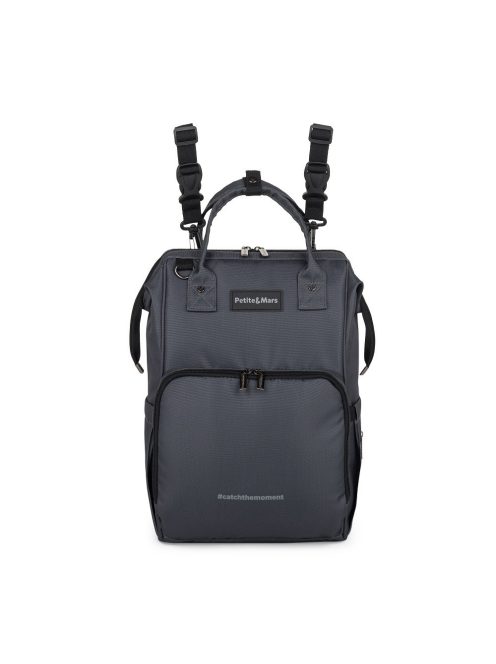 Petite&Mars Pelenkázó hátizsák babakocsihoz Jack - Catchthemoment sorozat - Ultimate Grey