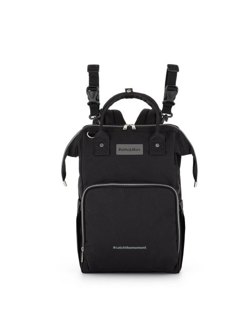 Petite&Mars Hátizsák babakocsira, Jack #catchthemoment sorozat, Just Black