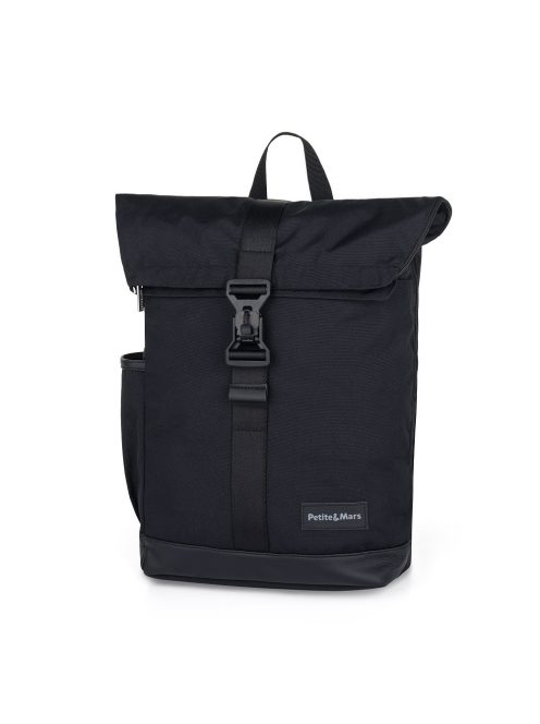 Petite&Mars Pelenkázó hátizsák babakocsira Jackob - Absolute Black