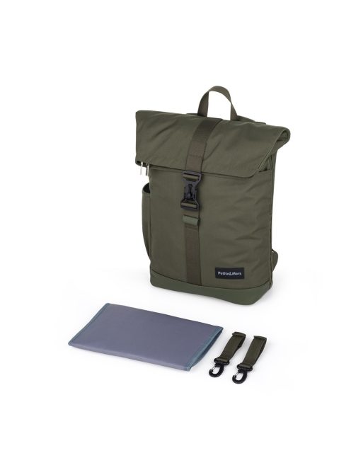 Petite&Mars Pelenkázó hátizsák babakocsira Jackob - Military Green