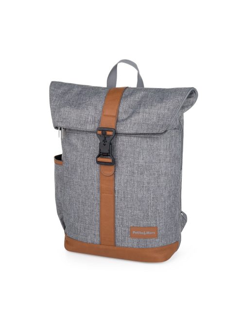 Petite&Mars Pelenkázó hátizsák babakocsira Jackob - Ultimate Grey