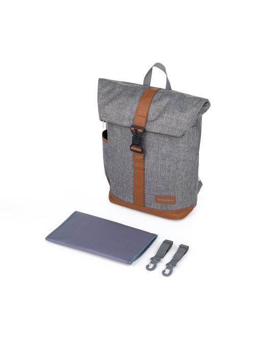PETITE&MARS Pelenkázó hátizsák babakocsira Jackob Ultimate Grey