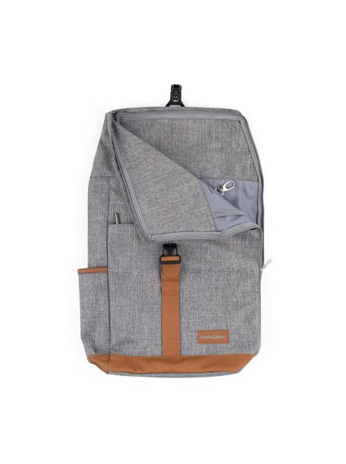 PETITE&MARS Pelenkázó hátizsák babakocsira Jackob Ultimate Grey