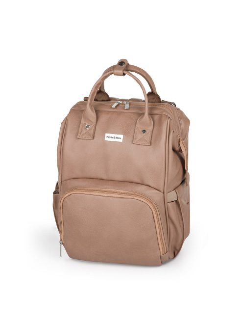 Petite&Mars Pelenkázó hátizsák babakocsihoz Jasper - Camel Beige