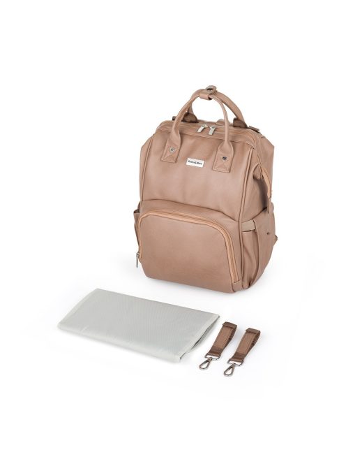 Petite&Mars Pelenkázó hátizsák babakocsihoz Jasper - Camel Beige
