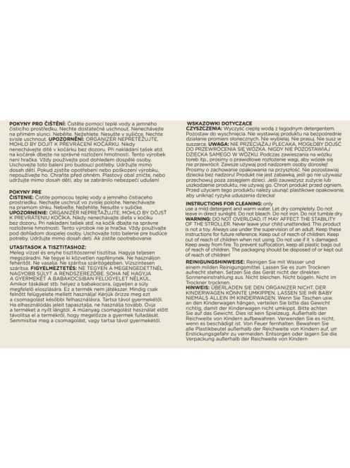 Petite&Mars Jasper pelenkázó hátizsák babakocsira - Absolute Black