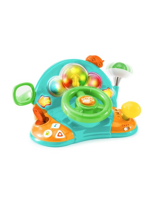 Bright Starts Zenélő kormánykerék játék, Lights & Colors Driver™, 6 hó+