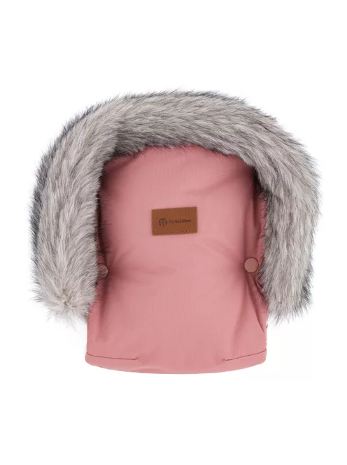 PETITE&MARS Kesztyű / Kézmelegítő babakocsira Furry - Old Rose