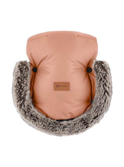 PETITE&MARS Kesztyű / Kézmelegítő babakocsira Furry Pastel Peach